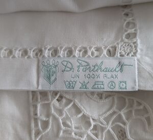Elegant White Linen Tablecloth
